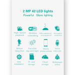 DP16 2,0 Megapixel 42 LEDs Gartenlicht-Smart-Kamera, unterstützt Bewegungserkennung / Nachtsicht / Sprach-Gegensprechanlage / TF-Karte, AU-Stecker, DP16