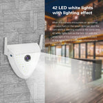 DP16 2,0 Megapixel 42 LEDs Gartenlicht-Smart-Kamera, unterstützt Bewegungserkennung / Nachtsicht / Sprach-Gegensprechanlage / TF-Karte, AU-Stecker, DP16
