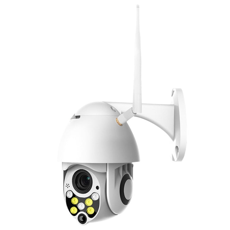 Kabellose HD-PTZ-Überwachungskamera für den Außenbereich, IP66 wasserdicht, Netzwerk-Dome-Kamera mit Nachtsicht- und Bewegungserkennung, TF-Kartensteckplatz, US-Stecker, 2,0 MP