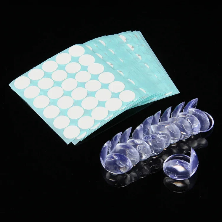 100 PCS Baby Desk Corner Safety Cover Pad Hemisphere Shape Children Table Anti-collision Protector Cushion with Double-sided Adhesive, 100 PCS Hemisphere Shape