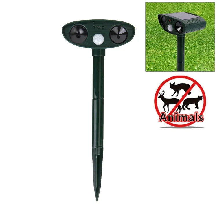 Leistungsstarker Ultraschall-Tiervertreiber mit Solarenergie, PIR-Sensor und Lichtsensor, RC-511