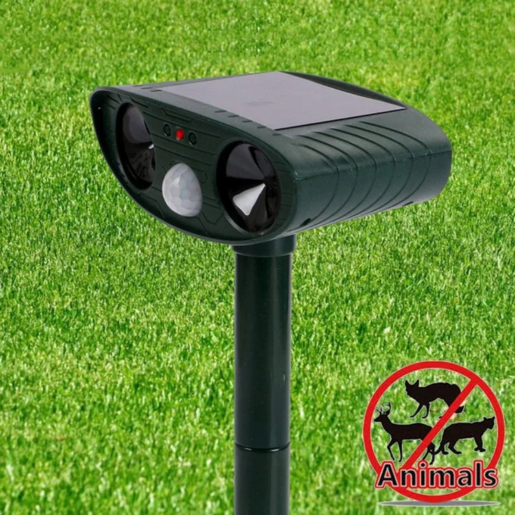 Leistungsstarker Ultraschall-Tiervertreiber mit Solarenergie, PIR-Sensor und Lichtsensor, RC-511