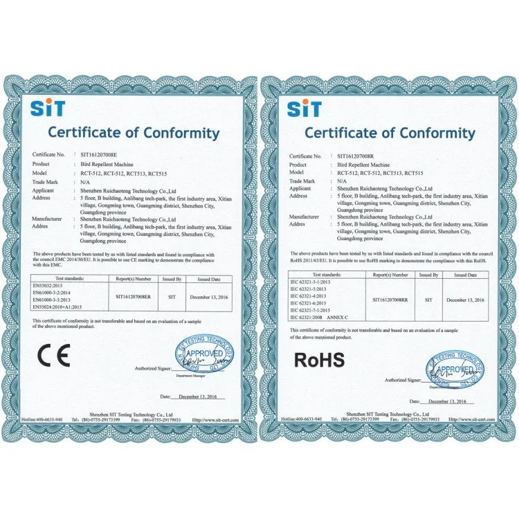 Leistungsstarker Ultraschall-Tiervertreiber mit Solarenergie, PIR-Sensor und Lichtsensor, RC-511