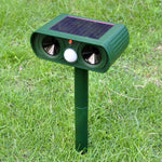 2 STK Leistungsstarker Solar-Ultraschall-Tiervertreiber mit PIR-Sensor und Lichtsensor, CE / ROHS-zertifiziert, 2 STK RC-510