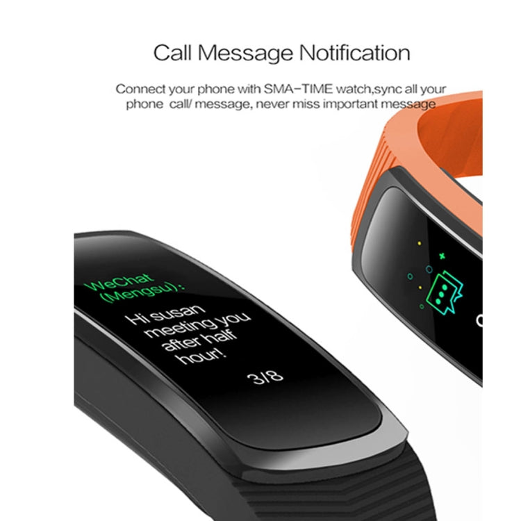 SMA-B3 Fitness Tracker 0,96 Zoll Bluetooth Smart Armband, IP67 Wasserdicht, Unterstützt Aktivitätstracker / Herzfrequenzmesser / Blutdruckmesser / Fernauslöser, SMA-B3/Orange, SMA-B3/Grün, SMA-B3/Blau, SMA-B3/Schwarz