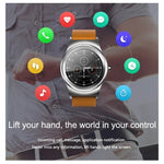 SMA-Round 1,28-Zoll-Farb-Touchscreen-Bluetooth-Smartwatch, wasserdicht, unterstützt Sprachsteuerung, Herzfrequenzmessung, Schlafüberwachung und Bluetooth-Kamera, kompatibel mit Android und iOS
