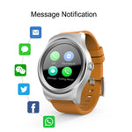 SMA-Round 1,28-Zoll-Farb-Touchscreen-Bluetooth-Smartwatch, wasserdicht, unterstützt Sprachsteuerung, Herzfrequenzmessung, Schlafüberwachung und Bluetooth-Kamera, kompatibel mit Android und iOS