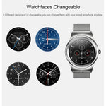 SMA-Round 1,28-Zoll-Farb-Touchscreen-Bluetooth-Smartwatch, wasserdicht, unterstützt Sprachsteuerung, Herzfrequenzmessung, Schlafüberwachung und Bluetooth-Kamera, kompatibel mit Android und iOS