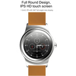 SMA-Round 1,28-Zoll-Farb-Touchscreen-Bluetooth-Smartwatch, wasserdicht, unterstützt Sprachsteuerung, Herzfrequenzmessung, Schlafüberwachung und Bluetooth-Kamera, kompatibel mit Android und iOS