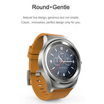 SMA-Round 1,28-Zoll-Farb-Touchscreen-Bluetooth-Smartwatch, wasserdicht, unterstützt Sprachsteuerung, Herzfrequenzmessung, Schlafüberwachung und Bluetooth-Kamera, kompatibel mit Android und iOS
