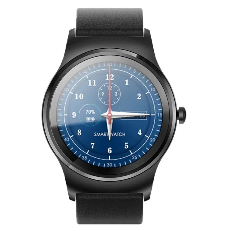 SMA-Round 1,28-Zoll-Farb-Touchscreen-Bluetooth-Smartwatch, wasserdicht, unterstützt Sprachsteuerung, Herzfrequenzmessung, Schlafüberwachung und Bluetooth-Kamera, kompatibel mit Android und iOS