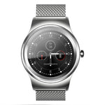 SMA-Round 1,28-Zoll-Farb-Touchscreen-Bluetooth-Smartwatch, wasserdicht, unterstützt Sprachsteuerung, Herzfrequenzmessung, Schlafüberwachung und Bluetooth-Kamera, kompatibel mit Android und iOS