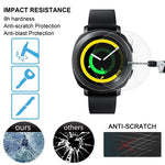 2 Stück ENKAY Hat-Prince Displayschutzfolie aus gehärtetem Glas für Samsung Gear Sport Smartwatch, 0,2 mm, 9H Oberflächenhärte, 2,15D explosionsgeschützt, für Samsung Gear Sport (2 Stück)