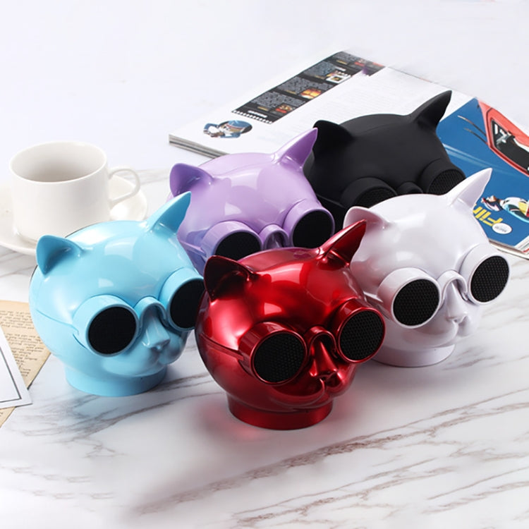 T8 Mini Katzenform Stereo Kabelloser Bluetooth Lautsprecher, unterstützt Freisprechfunktion / TF-Karte / FM