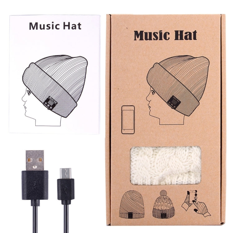 Gewellte, strukturierte, gestrickte Bluetooth-Headset-Mütze, warme Wintermütze mit Mikrofon für Jungen, Mädchen und Erwachsene