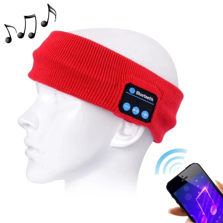 Gestricktes Bluetooth-Headset mit Mikrofon für Sport und Musik, kompatibel mit iPhone, Samsung und anderen Bluetooth-Geräten