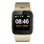 D99+ 1,22 Zoll HD LCD-Bildschirm GPS-Smartwatch für Senioren, wasserdicht, unterstützt GPS + LBS + WLAN-Ortung / Zwei-Wege-Wahl / Sprachüberwachung / Erste-Hilfe-Funktion per Knopfdruck / Alarm bei Handgelenksablösung / Sicherheitszaun, D99+ Roségold