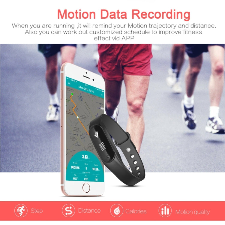 CHIGU C6 0,69 Zoll OLED-Display Bluetooth-Smart-Armband, unterstützt Herzfrequenzmessung / Schrittzähler / Anruferinnerung / Schlafüberwachung / Bewegungserinnerung / Alarm / Anti-Verlust-Funktion, kompatibel mit Android- und iOS-Telefonen