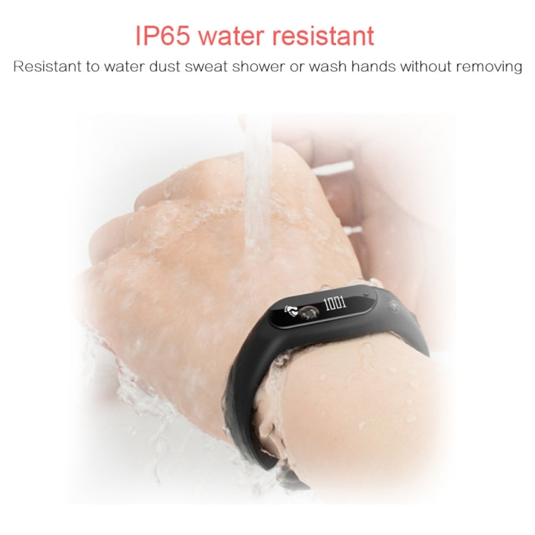 CHIGU C6 0,69 Zoll OLED-Display Bluetooth-Smart-Armband, unterstützt Herzfrequenzmessung / Schrittzähler / Anruferinnerung / Schlafüberwachung / Bewegungserinnerung / Alarm / Anti-Verlust-Funktion, kompatibel mit Android- und iOS-Telefonen