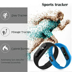 TLW25 0,42 Zoll OLED-Display Bluetooth-Smart-Armband, IP66 wasserdicht, unterstützt Herzfrequenzmessung / Schrittzähler / Anruferinnerung / Schlafüberwachung / Bewegungserinnerung / Alarm / Fernauslöser, kompatibel mit Android- und iOS-Telefonen