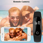 TLW25 0,42 Zoll OLED-Display Bluetooth-Smart-Armband, IP66 wasserdicht, unterstützt Herzfrequenzmessung / Schrittzähler / Anruferinnerung / Schlafüberwachung / Bewegungserinnerung / Alarm / Fernauslöser, kompatibel mit Android- und iOS-Telefonen