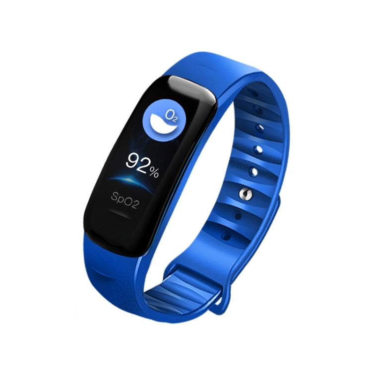DOMIN0 C1S Smart-Armband mit 0,96 Zoll IPS-Farbdisplay, IP67 wasserdicht, unterstützt Anruferinnerung, Herzfrequenzmessung, Blutdruckmessung, Schlafüberwachung, Bewegungserinnerung und Fernbedienung.