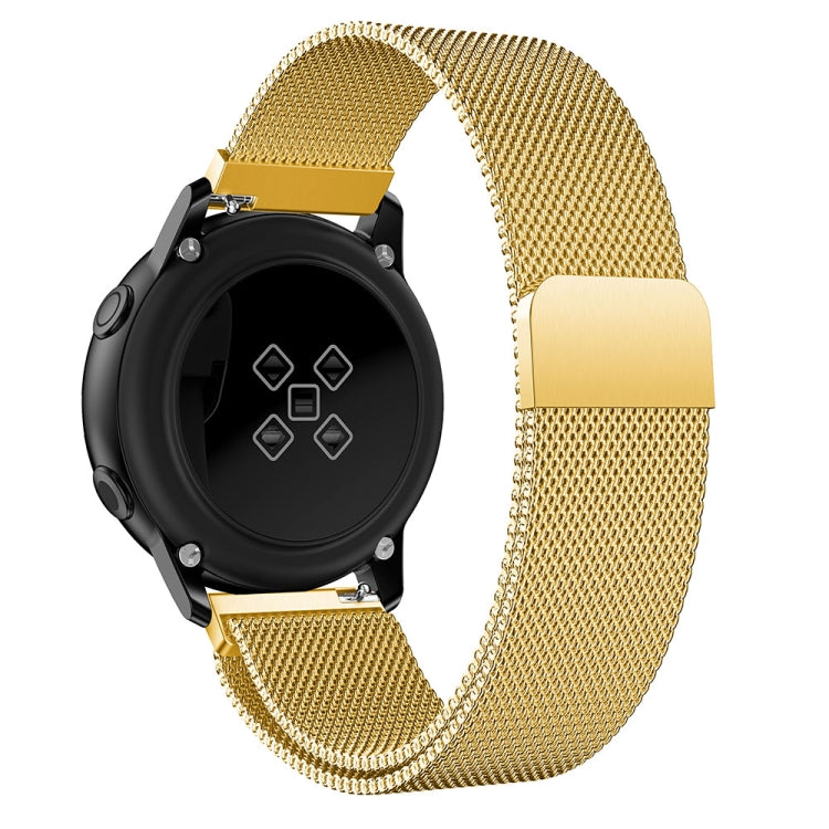Milanis Magnetisches Edelstahl-Mesh-Armband für Galaxy Watch Active 20 mm