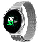 Milanis Magnetisches Edelstahl-Mesh-Armband für Galaxy Watch Active 20 mm