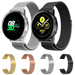 Milanis Magnetisches Edelstahl-Mesh-Armband für Galaxy Watch Active 20 mm