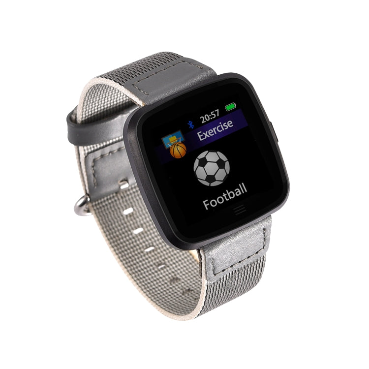 DTNO.1 G12 Smart-Armband mit 1,3-Zoll-OLED-Farbdisplay, IP67 wasserdicht, Nylonarmband, unterstützt Anruferinnerung, Herzfrequenzmessung, Bewegungserinnerung und Multisport-Modus.