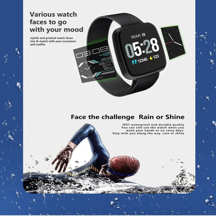DTNO.1 G12 Smart-Armband mit 1,3-Zoll-OLED-Farbdisplay, IP67 wasserdicht, Nylonarmband, unterstützt Anruferinnerung, Herzfrequenzmessung, Bewegungserinnerung und Multisport-Modus.