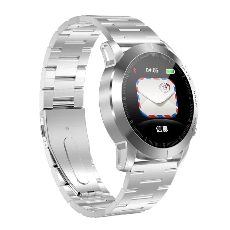 DTNO.1 S10 1.3 inches TFT Color Screen Smart Bracelet IP68 Waterproof, Steel Watchband, Support Call Reminder /Heart Rate Monitoring /Sleep Monitoring /Multi-sport Mode