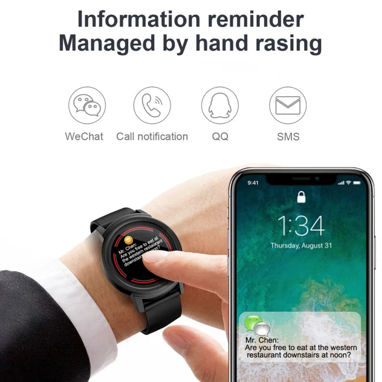 DK02 Smart-Armband mit 1,3 Zoll IPS-Farbdisplay, IP67 wasserdicht, unterstützt Anruferinnerung, Herzfrequenzmessung, Schlafüberwachung und Bewegungserinnerung