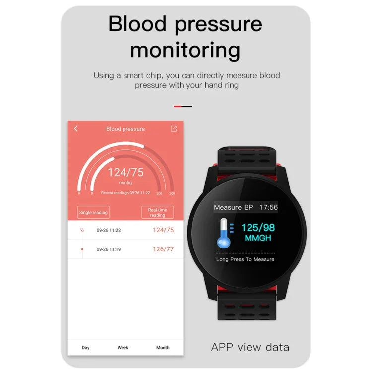 KY108 Smart-Armband, 1,3 Zoll (3,3 cm), 240 x 240 Pixel Auflösung, IP67 wasserdicht, unterstützt Anruferinnerung, Herzfrequenzmessung, Schlafüberwachung, Blutdruckmessung und Blutsauerstoffmessung