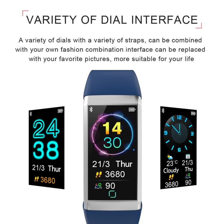 TD19 Smart-Armband mit 1,14 Zoll IPS-Bildschirm, IP67 wasserdicht, unterstützt Anruferinnerung, Herzfrequenzmessung, Blutdruckmessung, Schlafüberwachung und Fernauslöser für die Kamera.
