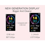 TD19 Smart-Armband mit 1,14 Zoll IPS-Bildschirm, IP67 wasserdicht, unterstützt Anruferinnerung, Herzfrequenzmessung, Blutdruckmessung, Schlafüberwachung und Fernauslöser für die Kamera.