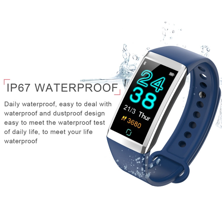 TD19 Smart-Armband mit 1,14 Zoll IPS-Bildschirm, IP67 wasserdicht, unterstützt Anruferinnerung, Herzfrequenzmessung, Blutdruckmessung, Schlafüberwachung und Fernauslöser für die Kamera.