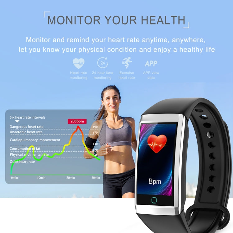 TD19 Smart-Armband mit 1,14 Zoll IPS-Bildschirm, IP67 wasserdicht, unterstützt Anruferinnerung, Herzfrequenzmessung, Blutdruckmessung, Schlafüberwachung und Fernauslöser für die Kamera.