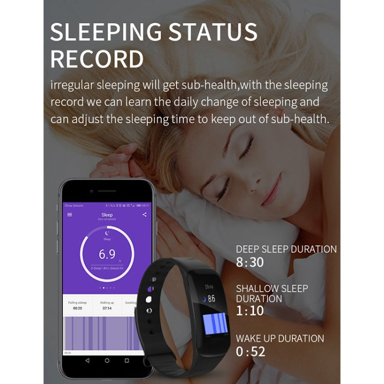 H29 Smart-Armband mit 1,14 Zoll IPS-Farbdisplay, IP67 wasserdicht, unterstützt Schrittzählung, Anruferinnerung, Herzfrequenzmessung und Schlafüberwachung