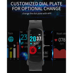 H29 Smart-Armband mit 1,14 Zoll IPS-Farbdisplay, IP67 wasserdicht, unterstützt Schrittzählung, Anruferinnerung, Herzfrequenzmessung und Schlafüberwachung