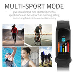 H29 Smart-Armband mit 1,14 Zoll IPS-Farbdisplay, IP67 wasserdicht, unterstützt Schrittzählung, Anruferinnerung, Herzfrequenzmessung und Schlafüberwachung