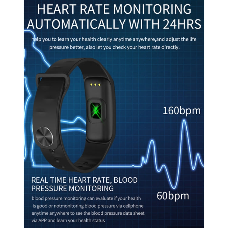 H29 Smart-Armband mit 1,14 Zoll IPS-Farbdisplay, IP67 wasserdicht, unterstützt Schrittzählung, Anruferinnerung, Herzfrequenzmessung und Schlafüberwachung