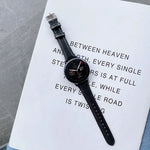 Universelles, doppelseitiges Lederarmband (22 mm) für Samsung Galaxy Watch 22 mm Smartwatch