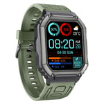 KR06 Wasserdichte Schrittzähler-Sport-Smartwatch, unterstützt Herzfrequenz-/Blutdruckmessung/Bluetooth-Anrufe