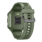 KR06 Wasserdichte Schrittzähler-Sport-Smartwatch, unterstützt Herzfrequenz-/Blutdruckmessung/Bluetooth-Anrufe