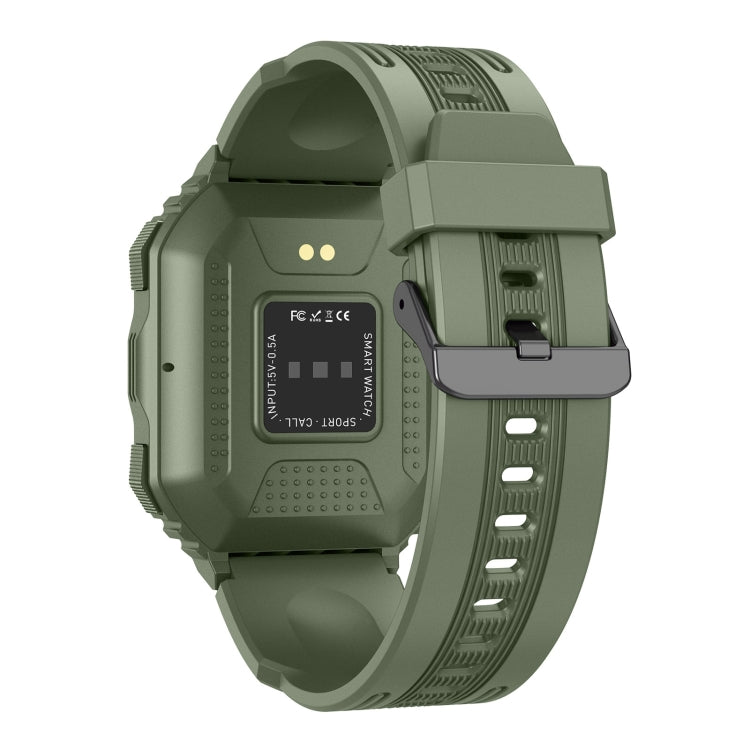 KR06 Wasserdichte Schrittzähler-Sport-Smartwatch, unterstützt Herzfrequenz-/Blutdruckmessung/Bluetooth-Anrufe