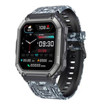 KR06 Wasserdichte Schrittzähler-Sport-Smartwatch, unterstützt Herzfrequenz-/Blutdruckmessung/Bluetooth-Anrufe