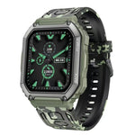KR06 Wasserdichte Schrittzähler-Sport-Smartwatch, unterstützt Herzfrequenz-/Blutdruckmessung/Bluetooth-Anrufe
