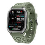 KR06 Wasserdichte Schrittzähler-Sport-Smartwatch, unterstützt Herzfrequenz-/Blutdruckmessung/Bluetooth-Anrufe