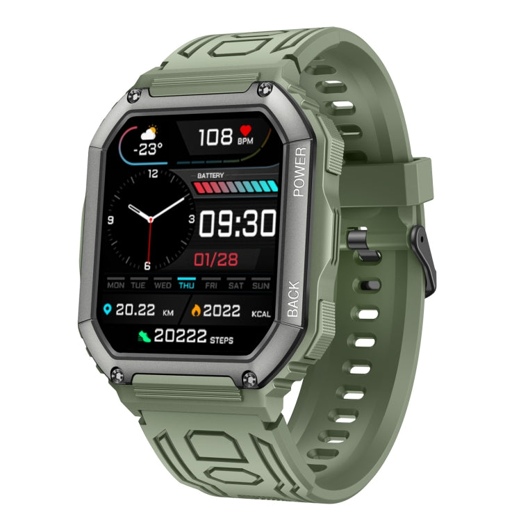 KR06 Wasserdichte Schrittzähler-Sport-Smartwatch, unterstützt Herzfrequenz-/Blutdruckmessung/Bluetooth-Anrufe